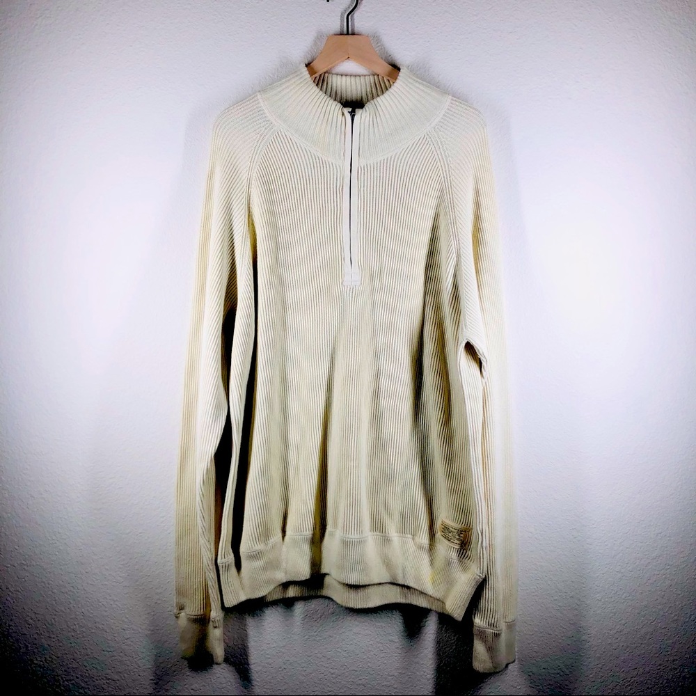 Polo Jeans Company Ralph Lauren Ribbed Half Zip Sweater XXL